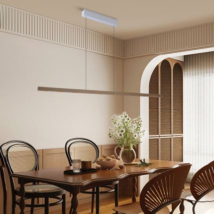 Immax NEO 07310L - LED luster na sajli s mogućnošću dimiranja i senzorom MADEIRA LED/37W/230V 157 cm jasen