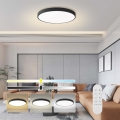 Immax NEO 07313L - LED prigušivo stropno svjetlo SEMPLICI LED/96W/230V Ø 80 cm Wi-Fi Tuya crna + daljinski upravljač