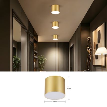 Immax NEO 07318L - LED prigušivo stropno svjetlo RONDATE LED/32W/230V Ø 16,5 cm Wi-Fi Tuya zlatno