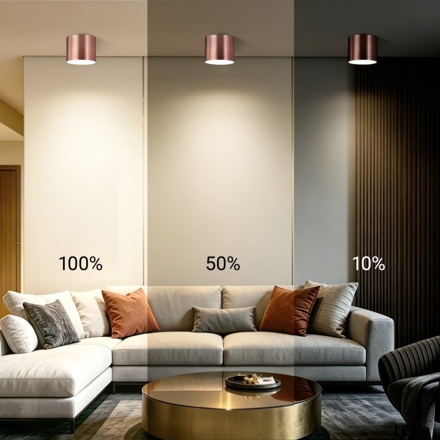 Immax NEO 07320L - LED prigušivo stropno svjetlo RONDATE LED/32W/230V Ø 16,5 cm Wi‑Fi Tuya ružičasto-zlatna