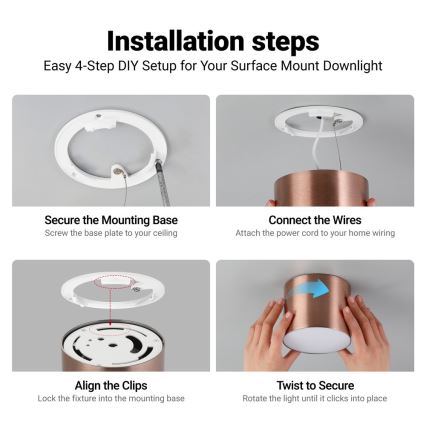 Immax NEO 07320L - LED prigušivo stropno svjetlo RONDATE LED/32W/230V Ø 16,5 cm Wi‑Fi Tuya ružičasto-zlatna