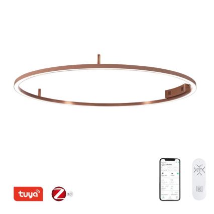 Immax NEO 07325-120C - LED prigušivo stropno svjetlo FINO LED/72W/230V 120 cm Tuya ružičasto zlato + daljinski upravljač