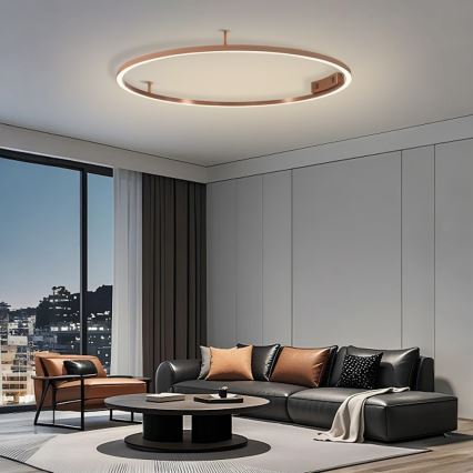 Immax NEO 07325-120C - LED prigušivo stropno svjetlo FINO LED/72W/230V 120 cm Tuya ružičasto zlato + daljinski upravljač
