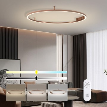 Immax NEO 07325-120C - LED prigušivo stropno svjetlo FINO LED/72W/230V 120 cm Tuya ružičasto zlato + daljinski upravljač