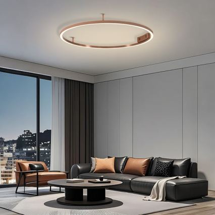 Immax NEO 07326-80C - LED prigušivo stropno svjetlo FINO LED/55W/230V 80 cm Tuya ružičasto zlato + daljinski upravljač