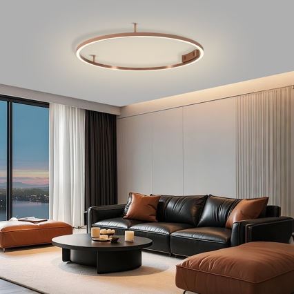 Immax NEO 07326-80C - LED prigušivo stropno svjetlo FINO LED/55W/230V 80 cm Tuya ružičasto zlato + daljinski upravljač