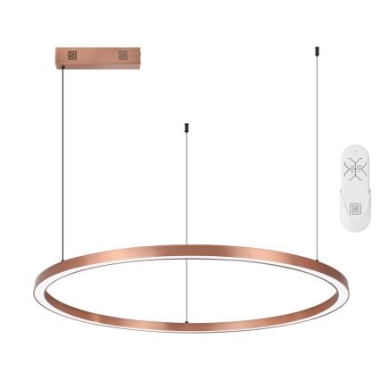 Immax NEO 07327L - LED luster s mogućnošću prigušivanja na sajli FINO LED/55W/230V 80 cm Tuya ružičasto zlato + daljinski upravljač