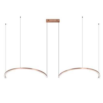 Immax NEO 07328L - prigušivi LED luster na sajli FINO LED/72W/230V 120 cm ružičasto zlato Tuya + daljinski upravljač