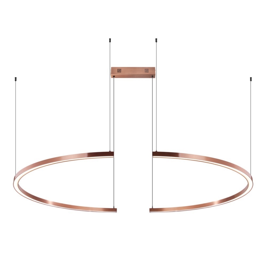 Immax NEO 07328L - prigušivi LED luster na sajli FINO LED/72W/230V 120 cm ružičasto zlato Tuya + daljinski upravljač