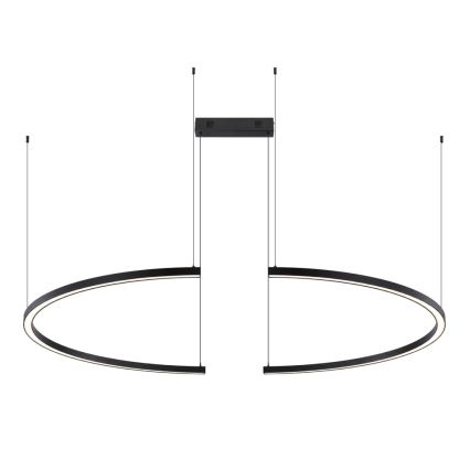 Immax NEO 07329L - LED luster na sajli FINO, s mogućnošću prigušivanja, LED/72W/230V, 120 cm, Tuya, crna + daljinski upravljač
