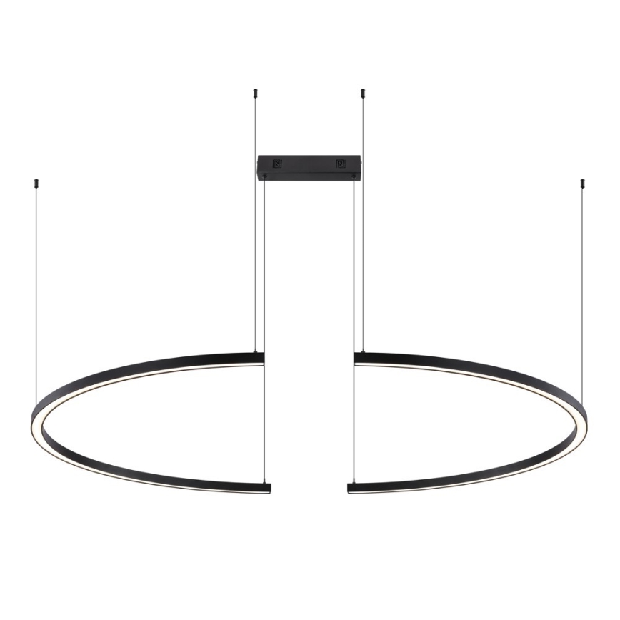 Immax NEO 07329L - LED luster na sajli FINO, s mogućnošću prigušivanja, LED/72W/230V, 120 cm, Tuya, crna + daljinski upravljač