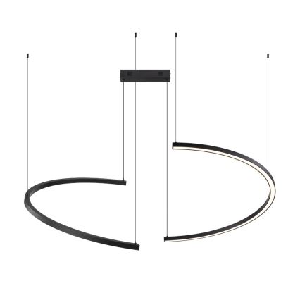Immax NEO 07329L - LED luster na sajli FINO, s mogućnošću prigušivanja, LED/72W/230V, 120 cm, Tuya, crna + daljinski upravljač