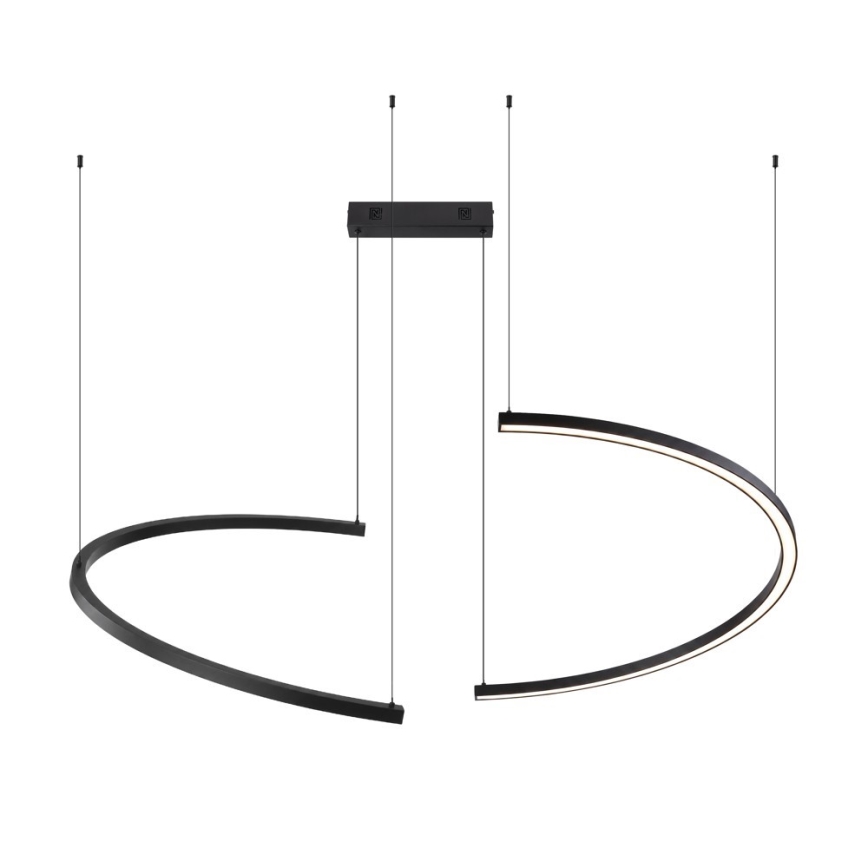 Immax NEO 07329L - LED luster na sajli FINO, s mogućnošću prigušivanja, LED/72W/230V, 120 cm, Tuya, crna + daljinski upravljač