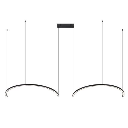 Immax NEO 07329L - LED luster na sajli FINO, s mogućnošću prigušivanja, LED/72W/230V, 120 cm, Tuya, crna + daljinski upravljač