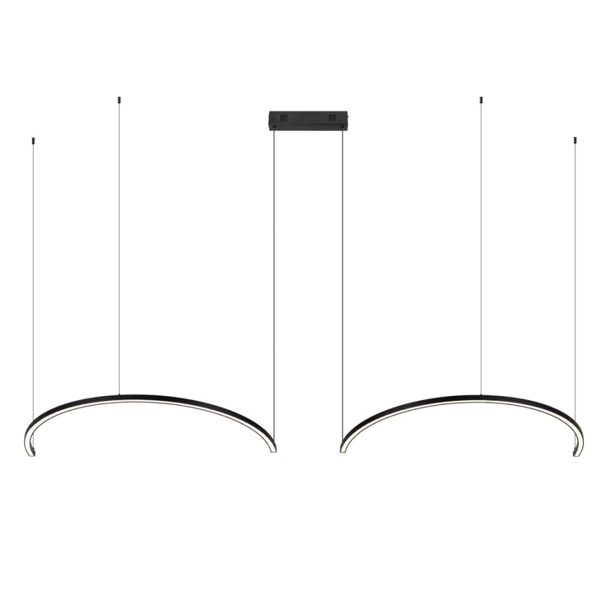 Immax NEO 07329L - LED luster na sajli FINO, s mogućnošću prigušivanja, LED/72W/230V, 120 cm, Tuya, crna + daljinski upravljač