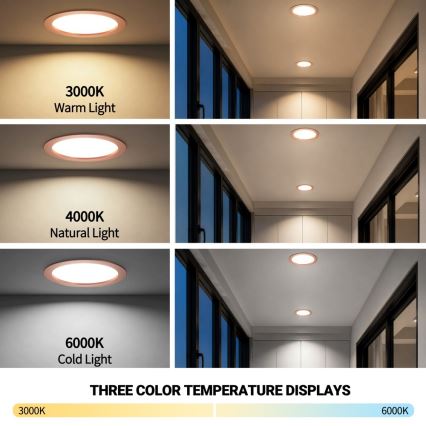 Immax NEO 07331L - LED prigušivo ugradno stropno svjetlo DOWN LED/36W/230V Wi-Fi Tuya Ø 23 cm ružičasto zlato