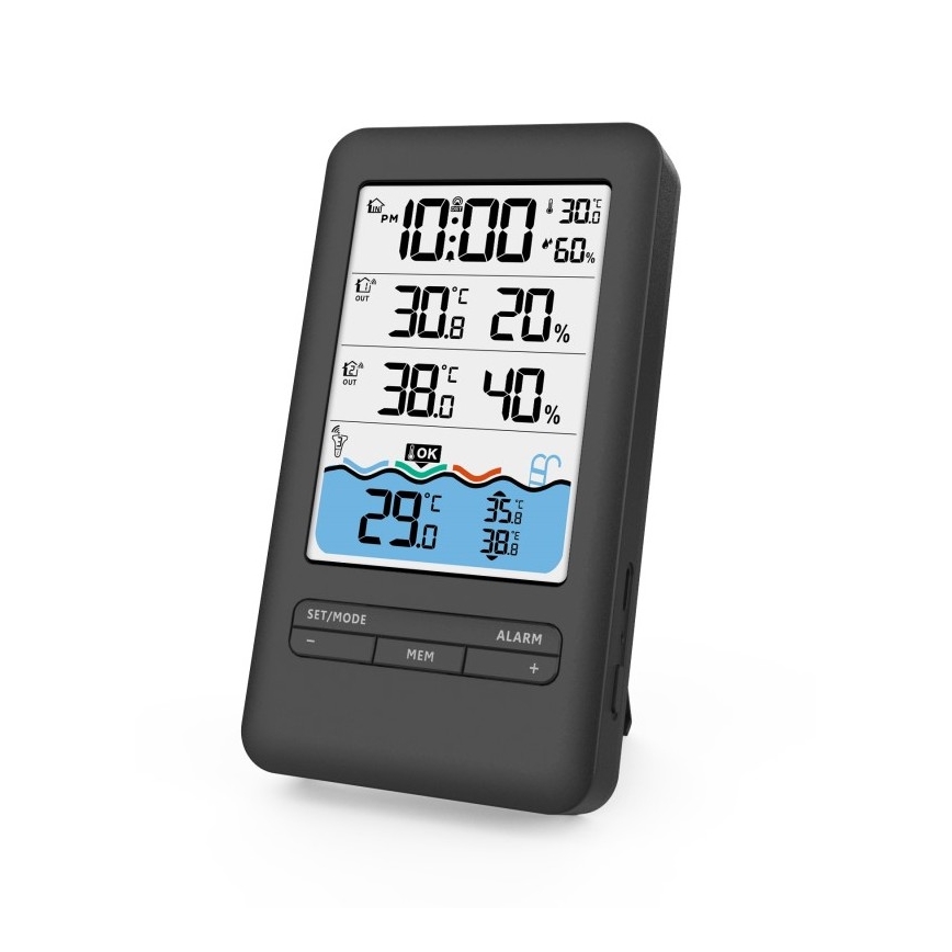Immax NEO 07529L - Pametni temperaturni senzor za bazen + 2x unutarnji senzor temperature i vlage Wi-Fi Tuya