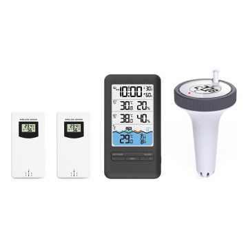 Immax NEO 07529L - Pametni temperaturni senzor za bazen + 2x unutarnji senzor temperature i vlage Wi-Fi Tuya