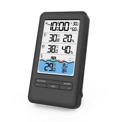 Immax NEO 07529L - Pametni senzor temperature za bazen +2x unutarnji senzor temperature i vlažnosti Wi-Fi Tuya