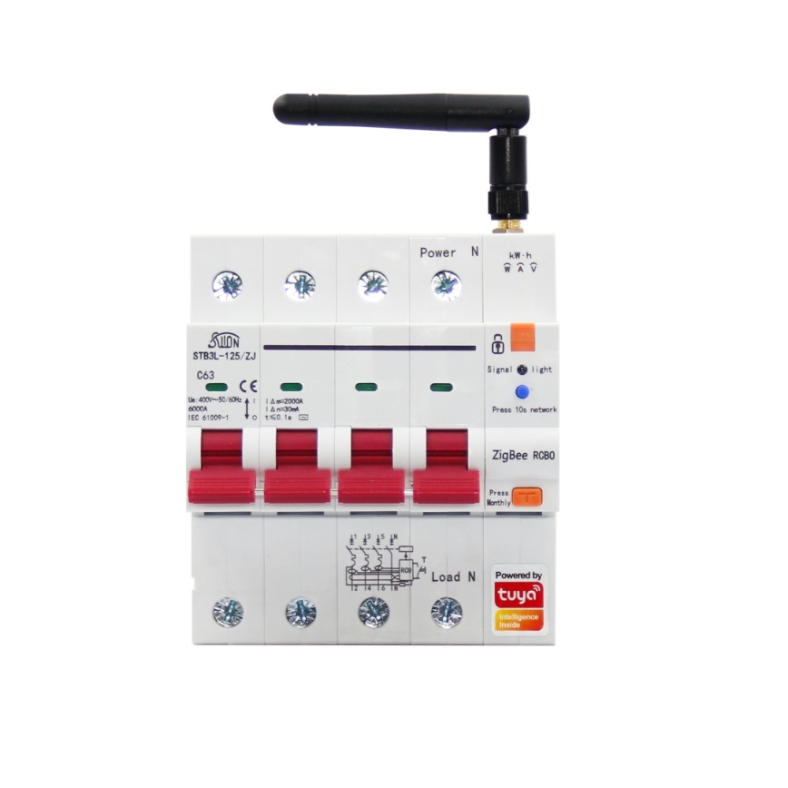 Immax NEO 07531L - Pametni trofazni osigurač 1-63A Tuya