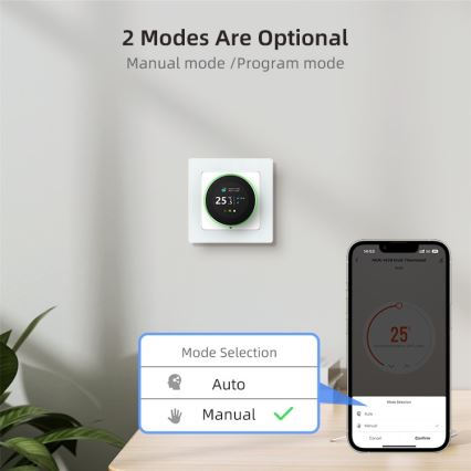 Immax NEO 07535L - Termostat za električno podno grijanje SMART 230V/16A Wi-Fi Tuya