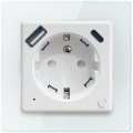 Immax NEO 07544L - Pametna utičnica E 16A/230V + 1xUSB-A+1xUSB C PD 20W Tuya Wi-Fi