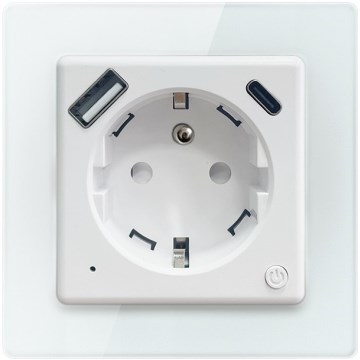Immax NEO 07544L - Pametna utičnica E 16A/230V + 1xUSB-A+1xUSB C PD 20W Tuya Wi-Fi