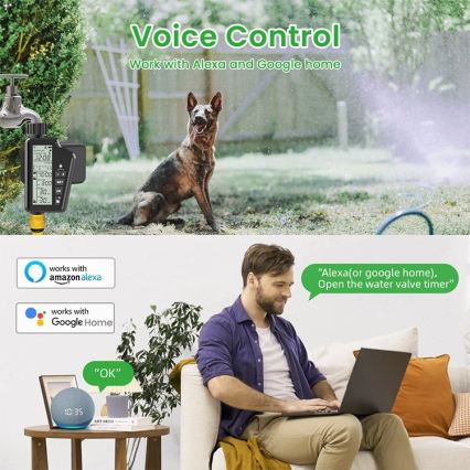 Immax NEO 07556L - Ventil za navodnjavanje 4x AA, IP65, Wi-Fi Tuya