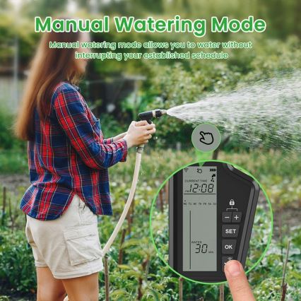 Immax NEO 07556L - Ventil za navodnjavanje 4x AA, IP65, Wi-Fi Tuya