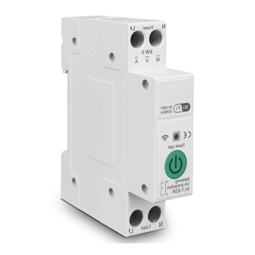 Immax NEO 07574L - Pametni osigurač 1-fazni 1-63A Wi-Fi Tuya