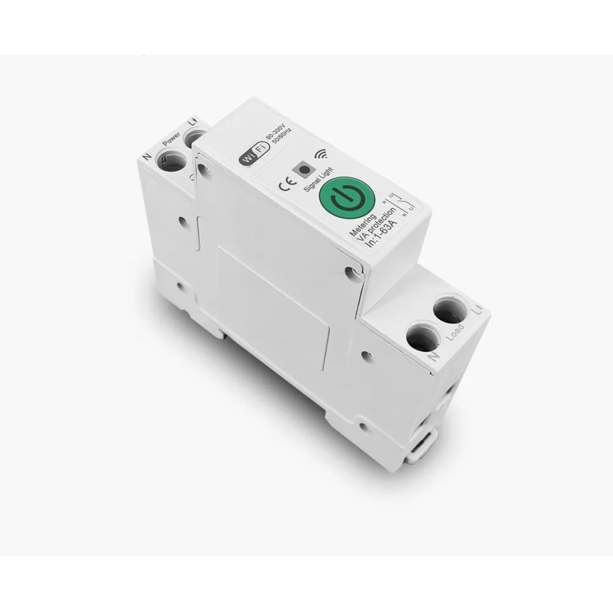 Immax NEO 07574L - Pametni osigurač 1-fazni 1-63A Wi-Fi Tuya