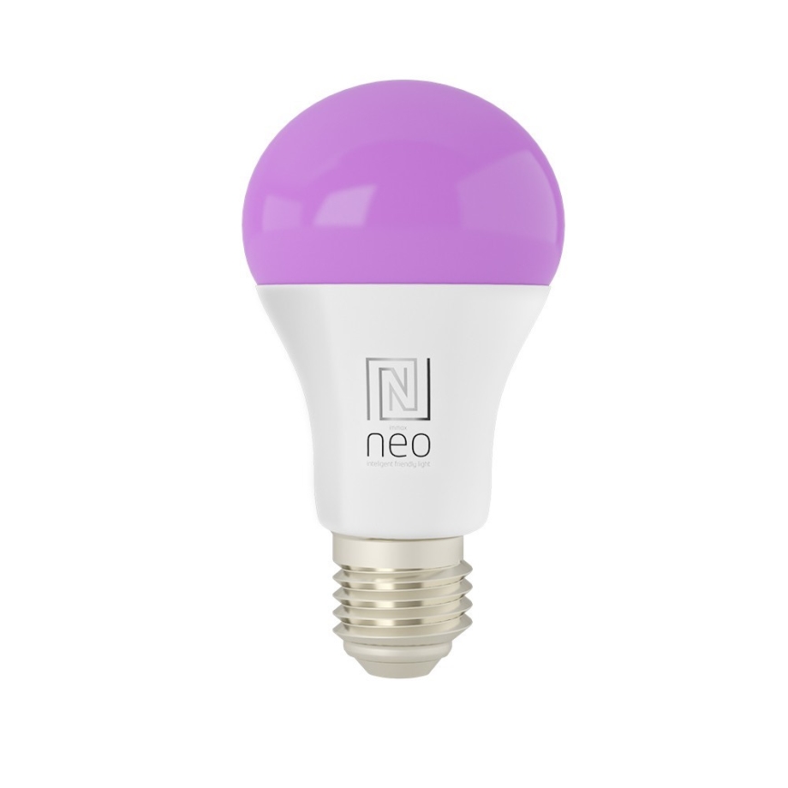 Immax NEO 07712L - LED RGB+CCT Prigušiva žarulja NEO LITE Smart E27/9W/230V Wi-Fi Tuya 2200 - 6500K