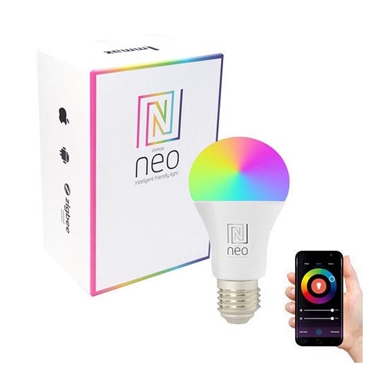 Immax NEO 07712L - LED RGB+CCT Prigušiva žarulja NEO LITE Smart E27/9W/230V Wi-Fi Tuya 2200 - 6500K