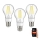 Immax NEO 07713C - SET 3x LED Prigušiva filament žarulja NEO LITE E27/7W/230V Wi-Fi Tuya