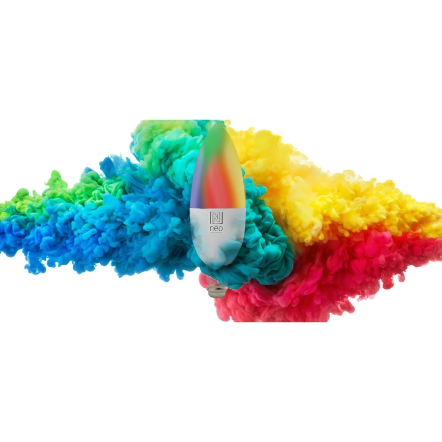 Immax NEO 07716L - LED RGB+CCT Prigušiva žarulja E14/5,5W/230V 2700K Wi-Fi Tuya