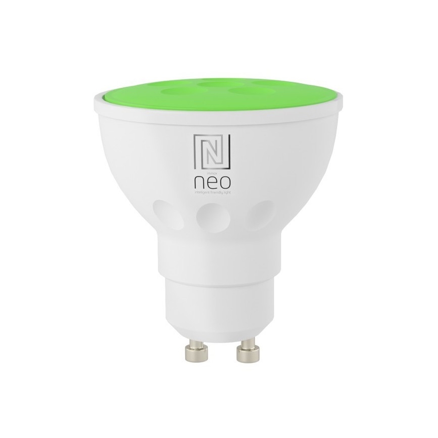 Immax NEO 07724L - LED RGB+CCT Prigušiva žarulja GU10/4,8W/230V 2700K Wi-Fi Tuya