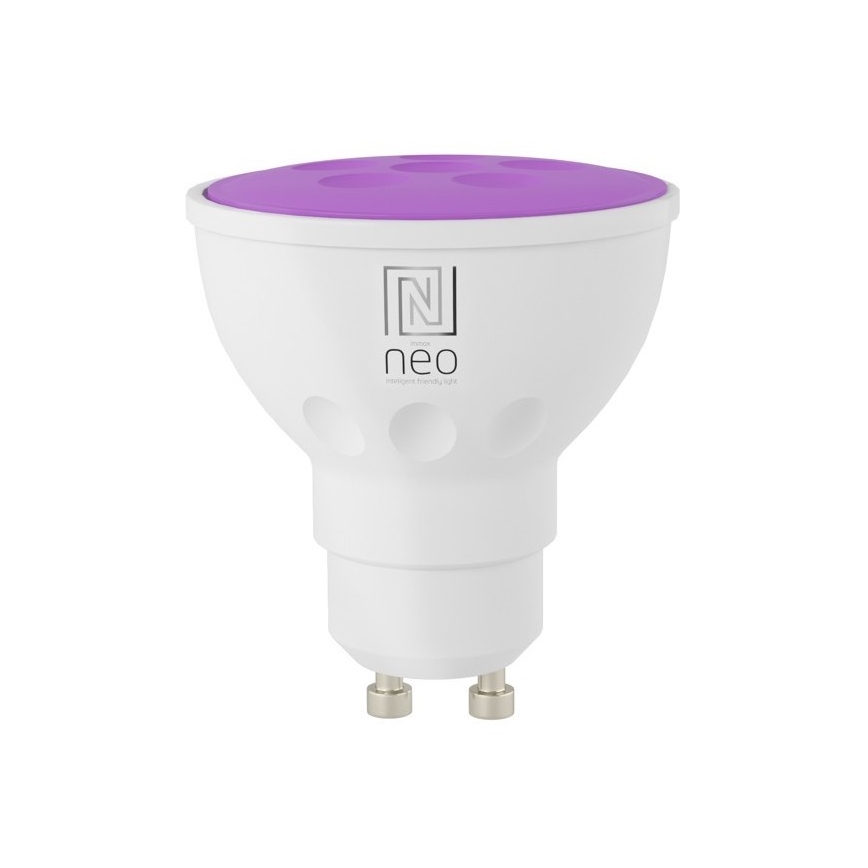 Immax NEO 07724L - LED RGB+CCT Prigušiva žarulja GU10/4,8W/230V 2700K Wi-Fi Tuya