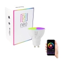 Immax NEO 07724L - LED RGB+CCT Prigušiva žarulja GU10/4,8W/230V 2700K Wi-Fi Tuya