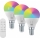 Immax NEO 07745CDO - SET 3x LED RGB+CCT žarulja s regulacijom svjetline E14/6W/230V Tuya Wi‑Fi + daljinski upravljač