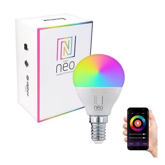 Immax NEO 07745L - LED RGB+CCT Prigušiva žarulja E14/6W/230V 2700-6500K Wi-Fi Tuya