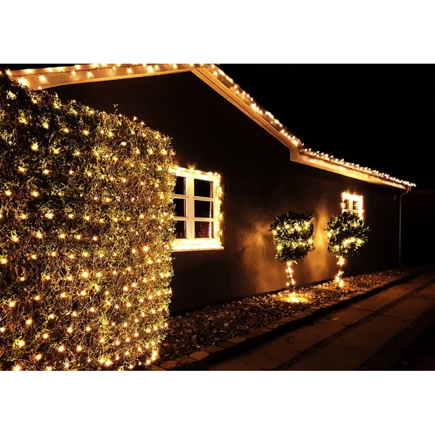 Immax NEO 07749L - LED Prigušivi vanjski lanac NEO LITE 200xLED/8 funkcija 23m 2700-6500K IP44 Wi-Fi Tuya