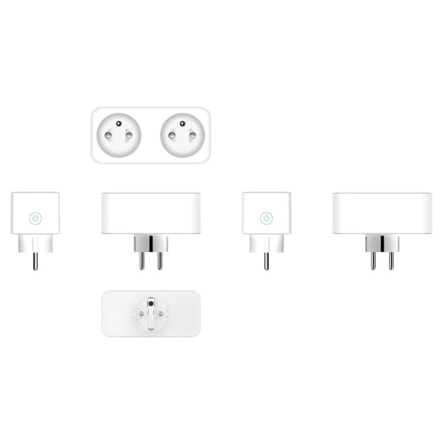 Immax NEO 07751L - Pametna razdjelna utičnica NEO LITE 2x16A/230V Wi-Fi Tuya