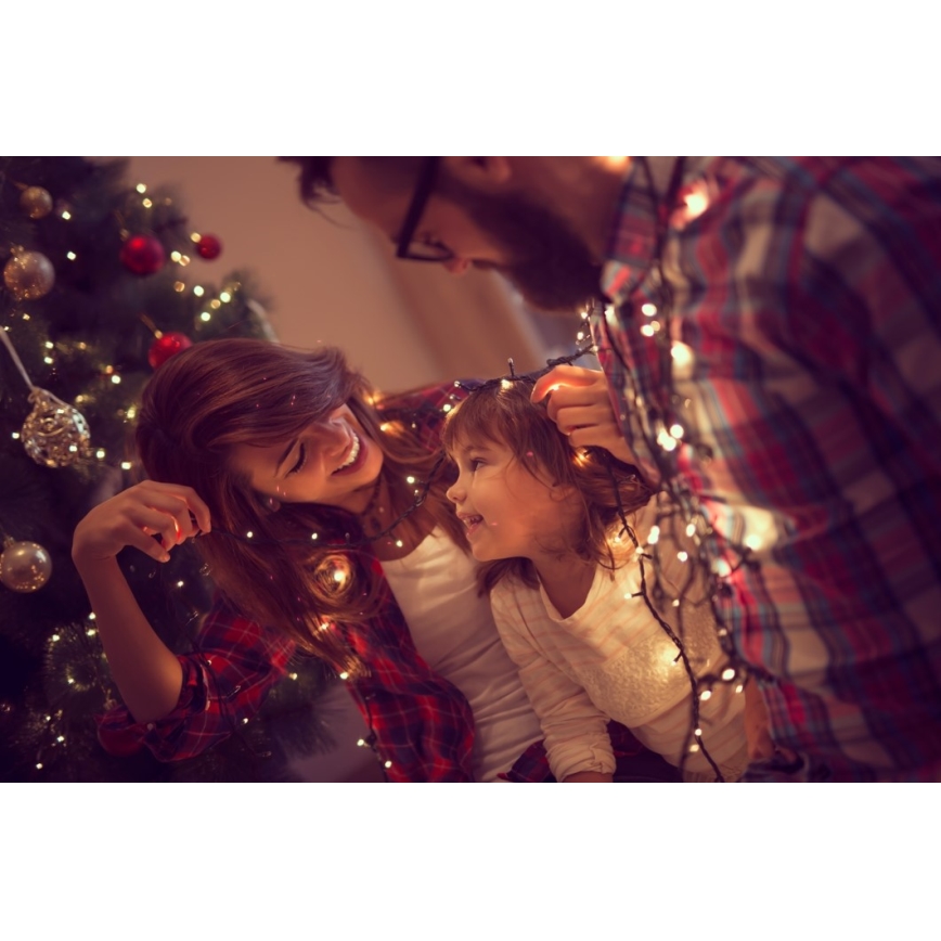 Immax NEO 07755L - LED vanjski lanac NEO LITE s mogućnošću prigušivanja 400xLED/8 funkcija 43m IP44 Wi-Fi Tuya topla bijela