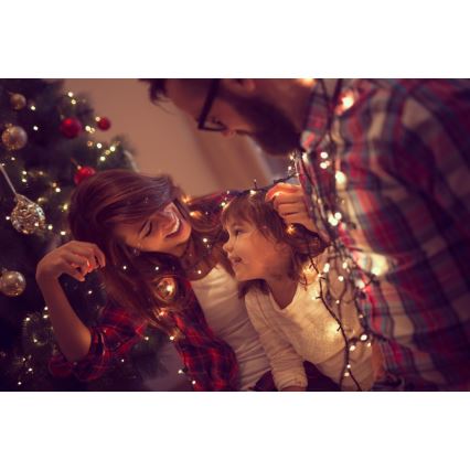 Immax NEO 07756L - LED vanjska girlanda s mogućnošću prigušivanja NEO LITE 400 LED/10 funkcija 43 m IP44 Wi-Fi Tuya višebojna