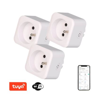 Immax NEO 07762C - SET 3x Pametna utičnica NEO LITE 3680W/230V/16A Wi-Fi Tuya