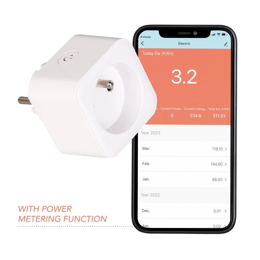 Immax NEO 07762L - Pametna utičnica NEO LITE 3680W/230V/16A Wi-Fi Tuya