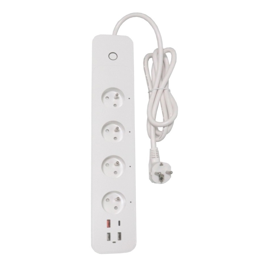 Immax NEO 07771L- Produžni kabel NEO LITE Smart 4AC+3xUSB+1xUSB C Wi-Fi Tuya