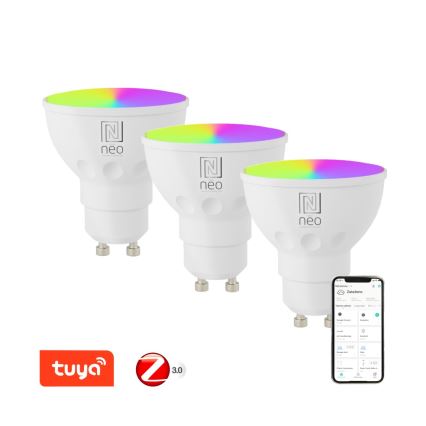 Immax NEO 07777C - SET 3x LED RGB+CCT Dimmabilna žarulja GU10/4,8W/230V Tuya