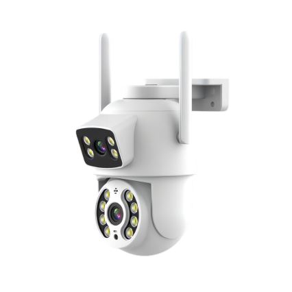 Immax NEO 07783L - Pametna vanjska kamera s DOUBLE senzorom 355° P/T 2x2MP IP65 Wi-Fi Tuya