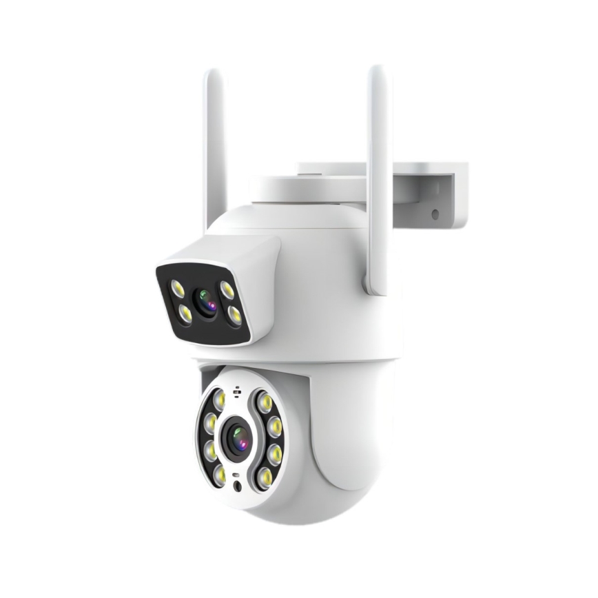 Immax NEO 07783L - Pametna vanjska kamera s DOUBLE senzorom 355° P/T 2x2MP IP65 Wi-Fi Tuya